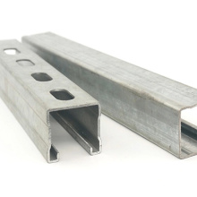 Hot Dip galvanized slotted steel  c profile lipped  ceiling c channel Unistrut purlin /channel lintels